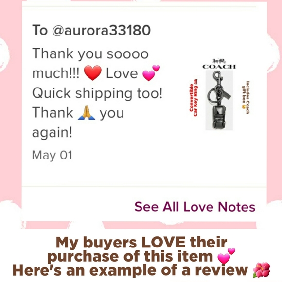 *SALE 1 left!* NEW Coach "Surf Car" Key Ring - Picture 5 of 5